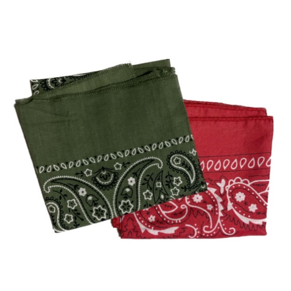 Green and Red Bandana